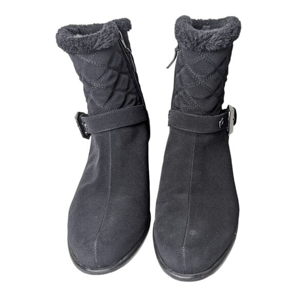 STUART WEITZMAN Furgorby Aquatex Faux Fur Ankle Boot Size 8.5M - Picture 4 of 9